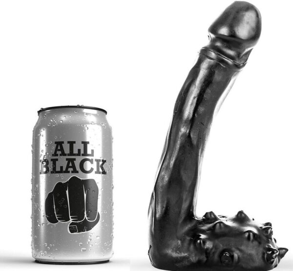 Mercadox ALL BLACK - DILDO REALÍSTICO 19 CM