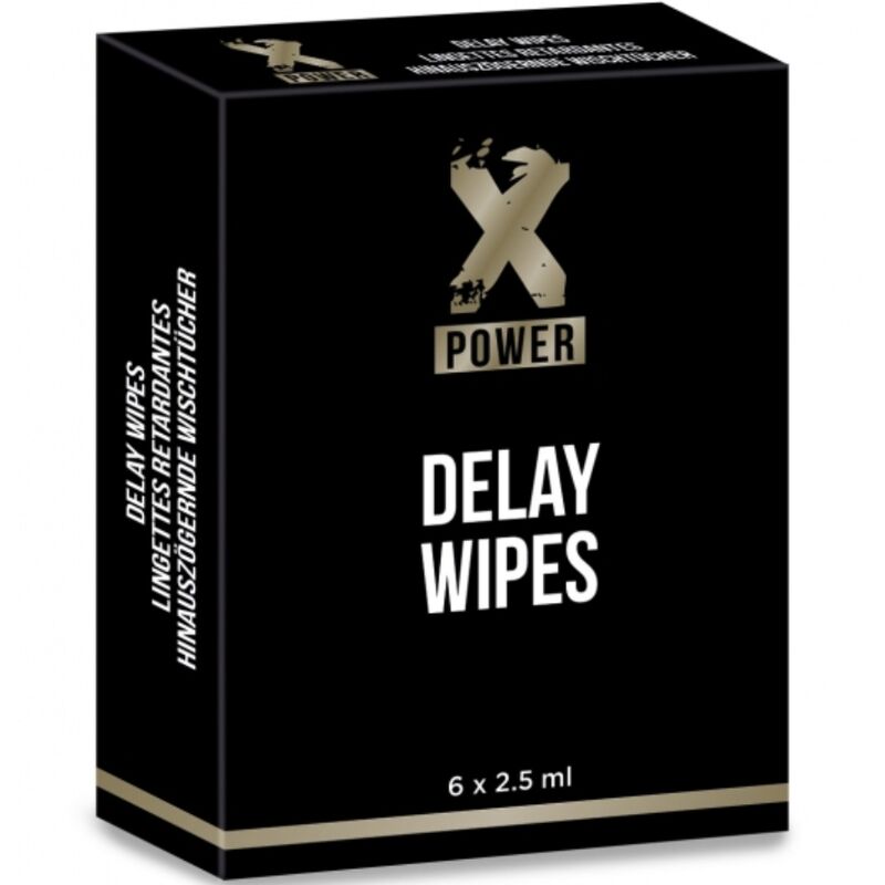 Mercadox X POWER - DELAY WIPES 6 UNIDADES