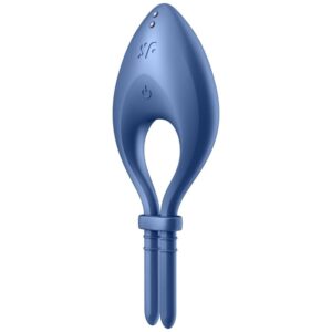 SATISFYER – APLICATIVO VIBRADOR DE ANEL BULLSEYE AZUL