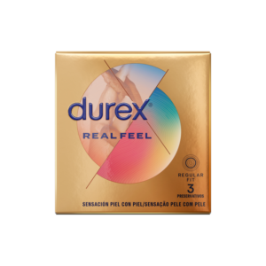 DUREX – PRESERVATIVOS REAL FEEL 3 UNIDADES