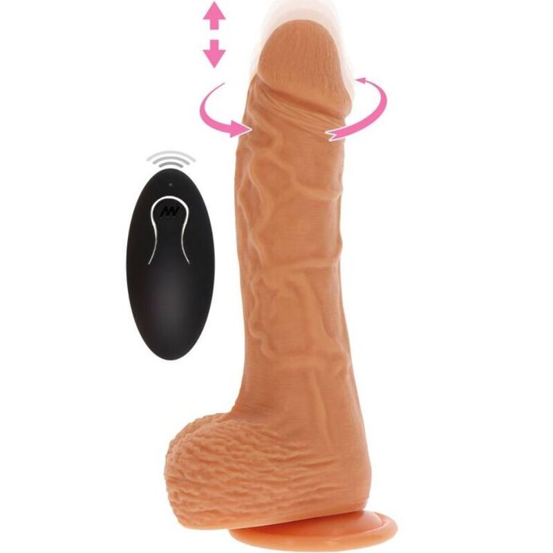 Mercadox GET REAL - PELE VIBR DILDO ROTATIVA PARA CIMA E PARA BAIXO