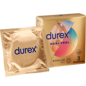 DUREX – PRESERVATIVOS REAL FEEL 3 UNIDADES