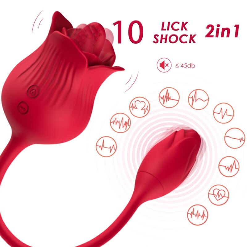 Mercadox ARMONY - VIBRADOR ROSA CON COLA VERMELHO