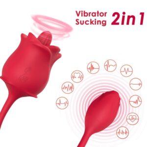 ARMONY – ESTIMULADOR E VIBRADOR ROSA COLA VERMELHO