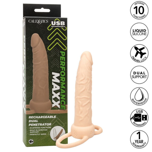 CALEXOTICS - PERFORMANCE MAXX RECARREGVEL DUPLO PENETRADOR PELE LEVE - Image 3