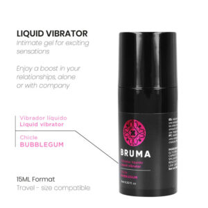 BRUMA – VIBRADOR LÍQUIDO ULTRA DESLIZANTE BUBBLEGUM 15 ML