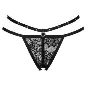LIVCO CORSETTI FASHION – NOMADE TANGA SEM CROTCHLESS PRETO