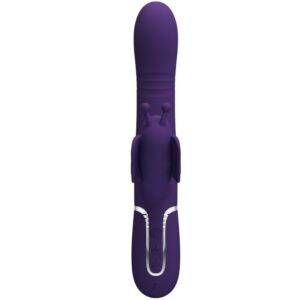 PRETTY LOVE – VIBRADOR COELHO MULTIFUNÇÕES 4 EM 1 BORBOLETA ROXO