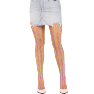 LEG AVENUE – MEIAS DE CROCHÊ MULTICOLOR