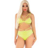 Mercadox LEG AVENUE - TOP E CALÇA AMARELO COM ALÇAS