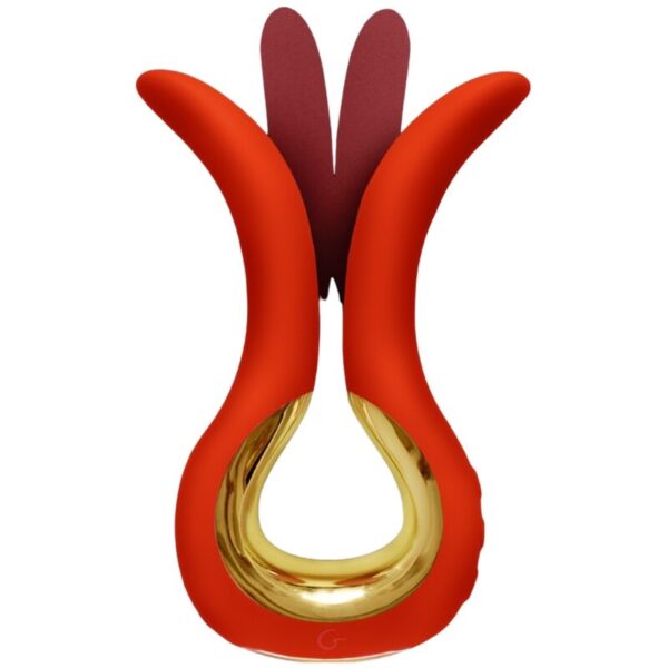 Mercadox G-VIBE - VIBRADOR GVIBE MAXI COM DUAS PONTAS FLEXÍVEIS CORAL