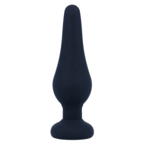 INTENSE – PLUG ANAL PIPO S SILICONE PRETO 9,8 CM