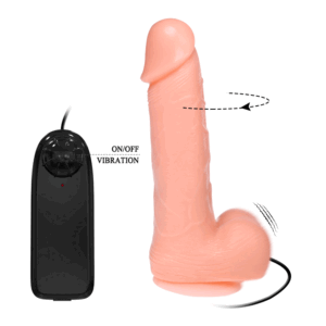 BAILE – VIBRAO E ROTAO DILDO DONG REALISTA 20 CM