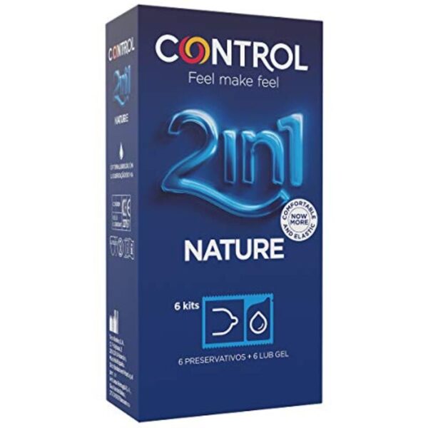 Mercadox CONTROL - DUO NATURA 2-1 CONSERVANTE + GEL 6 UNIDADES