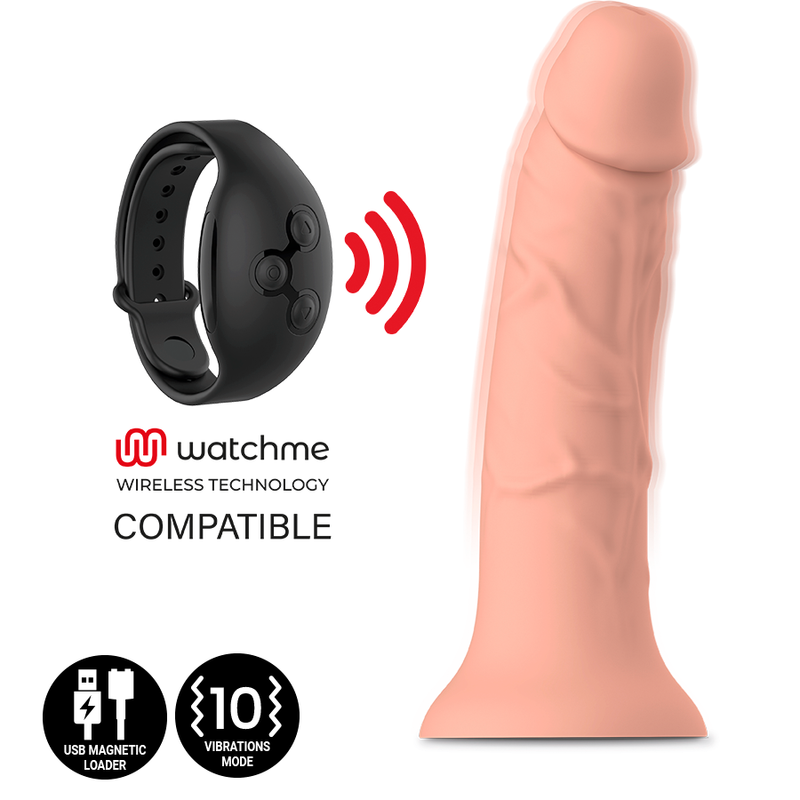 Mercadox MYTHOLOGY - ASHER ORIGINAL DILDO S - VIBRADOR COMPATÍVEL COM A TECNOLOGIA WATCHME WIRELESS