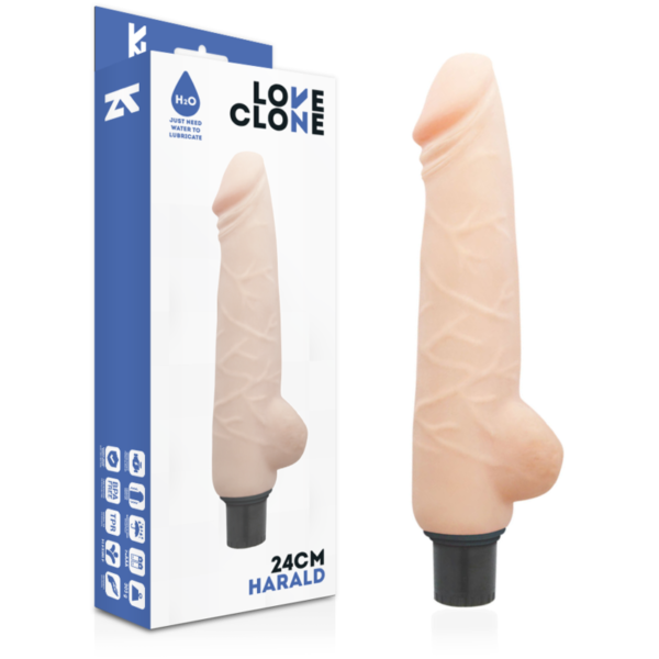 LOVECLONE - VIBRADOR AUTO LUBRIFICANTE HARALD 24 CM -O- 4 CM - Image 2