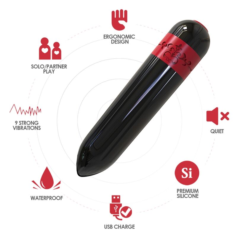 ARMONY - ROCKET VIBRADOR BALA CONTROLE REMOTO PRETO - Image 3