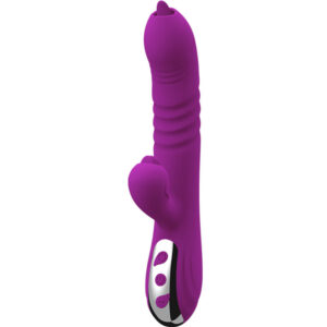 ARMONY – FAIRY MULTIFUNO VIBRADOR DE LÍNGUA DUPLA EFEITO DE CALOR VIOLETA