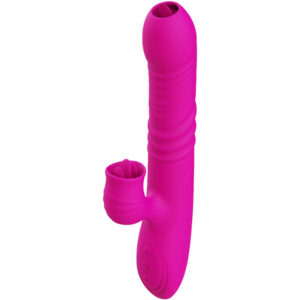 ARMONY – FANNY MULTIFUNÇÃO VIBRADOR DE LÍNGUA DUPLA FÚCSIA EFEITO CALOR