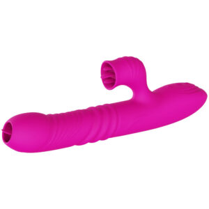 ARMONY – FANNY MULTIFUNÇÃO VIBRADOR DE LÍNGUA DUPLA FÚCSIA EFEITO CALOR