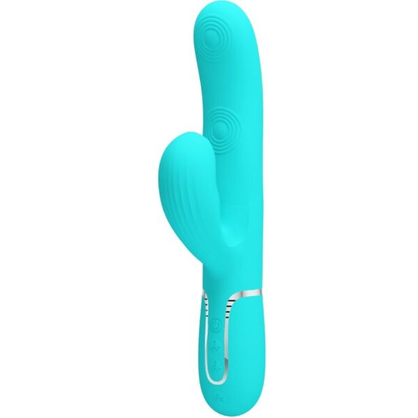 Mercadox PRETTY LOVE - PERLITA MULTIFUNO 3 EM 1 VIBRADOR G-SPOT AQUA VERDE