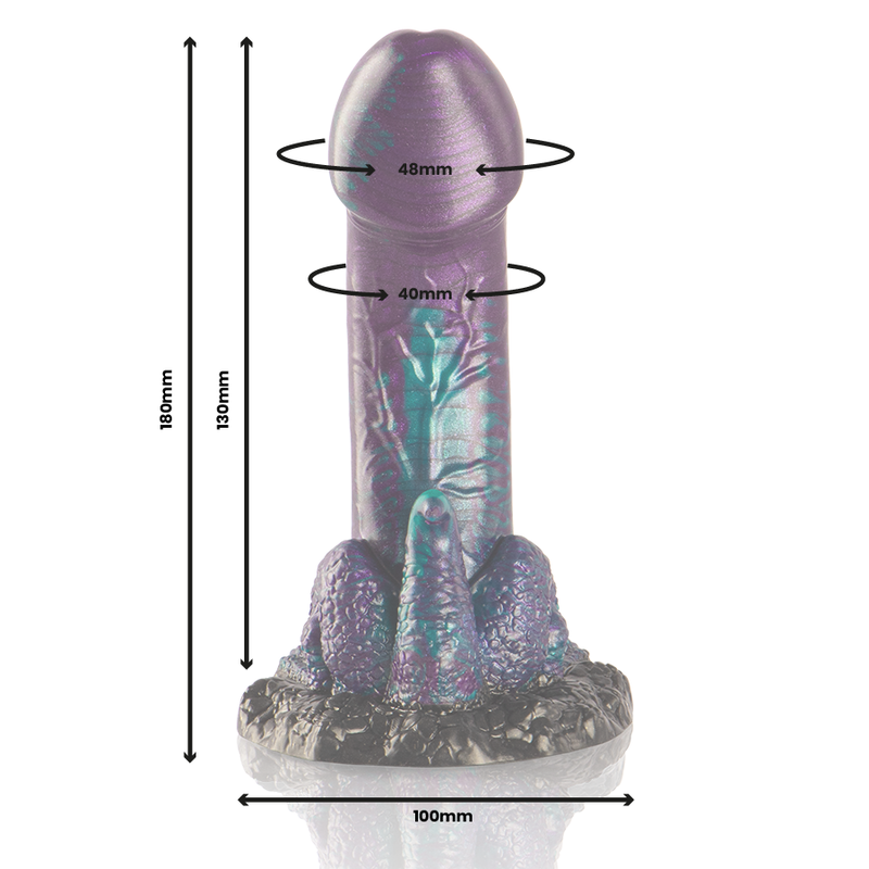EPIC - BASILISK DILDO DUPLO ESCAMOSO PRAZER TAMANHO PEQUENO - Image 3