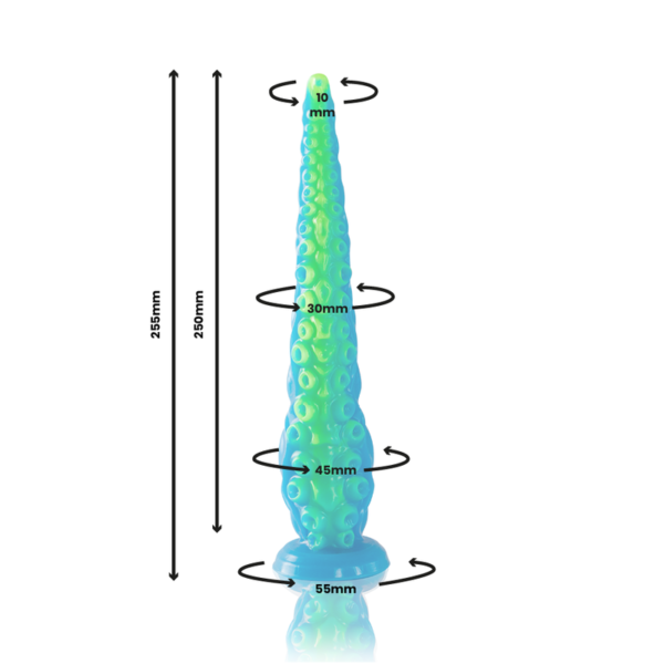 EPIC - SCYLLA FLUORESCENTE TENTCULO FINO DILDO TAMANHO PEQUENO - Image 3