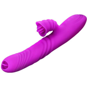 ARMONY – ANGELIA VIBRADOR MULTIFUNO LÍNGUA DUPLA EFEITO DE CALOR VIOLETA