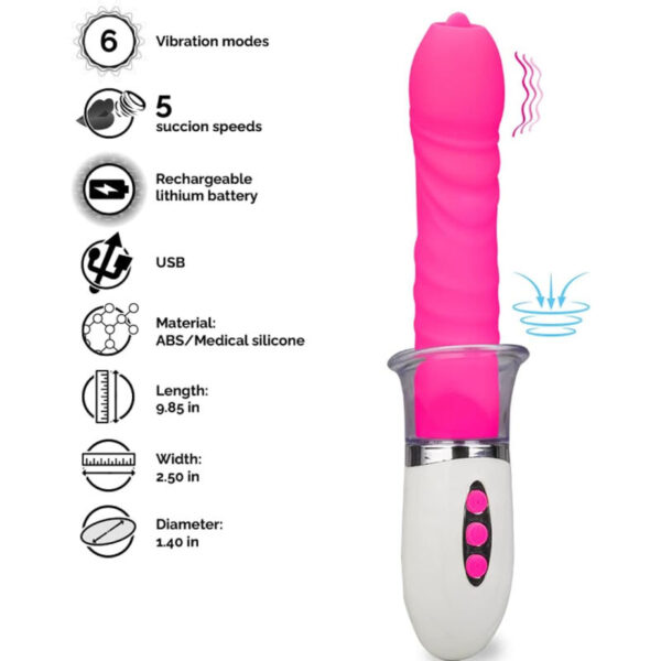 Mercadox ARMONY - VIBRADOR LIBERTY E IMPULSO COM LÍNGUA