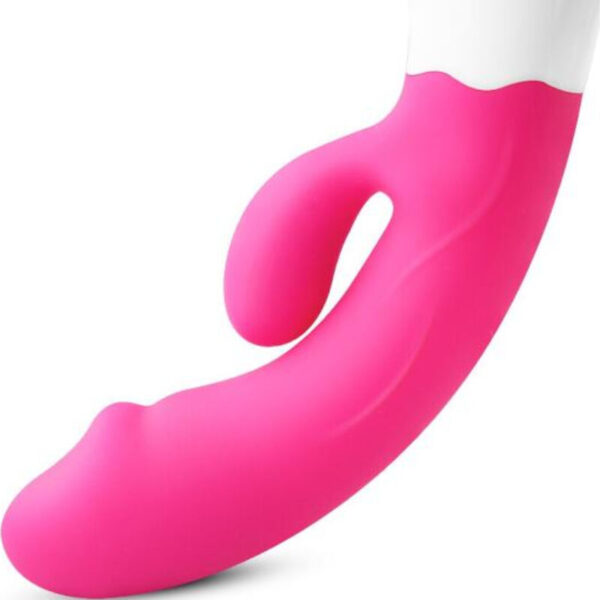 Mercadox ARMONY - VIBRADOR FELIZ E ESTIMULADOR FÚCSIA RECARREGVEL