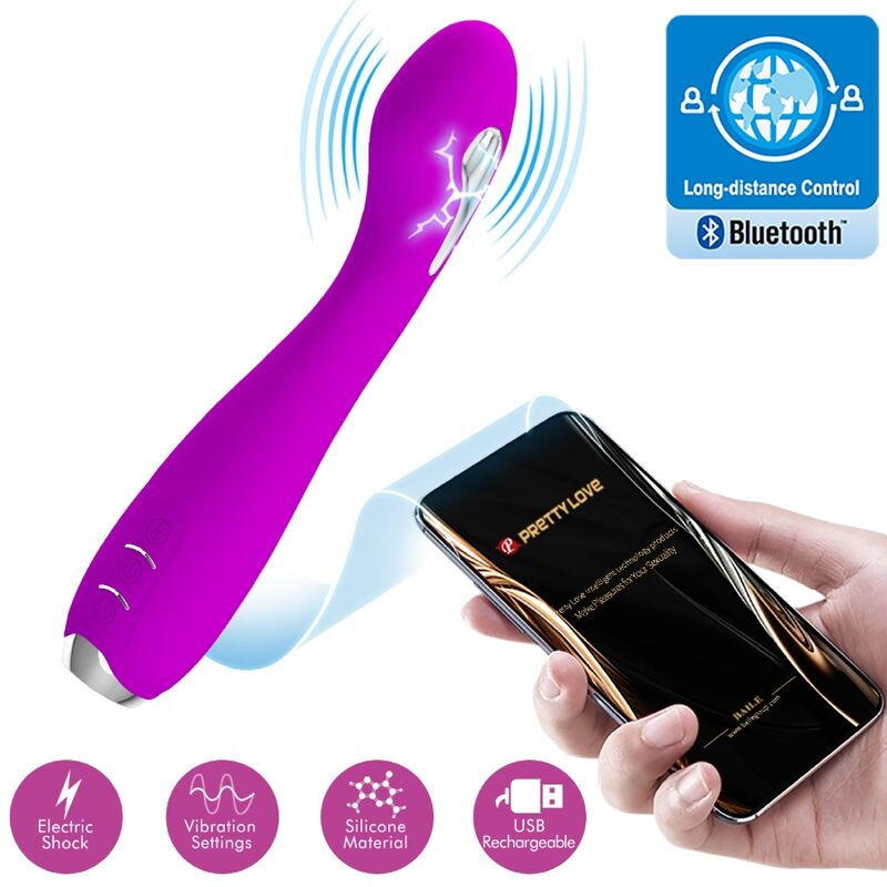 Mercadox PRETTY LOVE - HECTOR ELECTROSHOCK VIBRADOR APLICATIVO GRATUITO VIOLETA