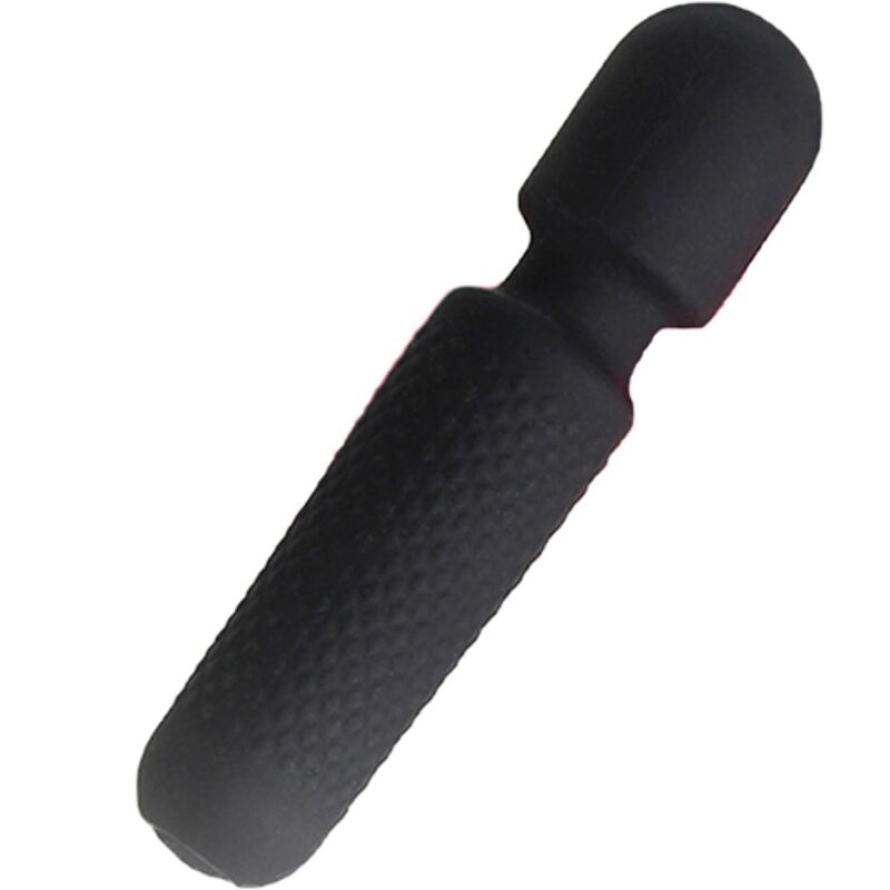 Mercadox ARMONY - YOUR MAGIC MASSAGER E VIBRADOR RECARREGÁVEL 10 VIBRAÇÕES WAND DOTS PRETO