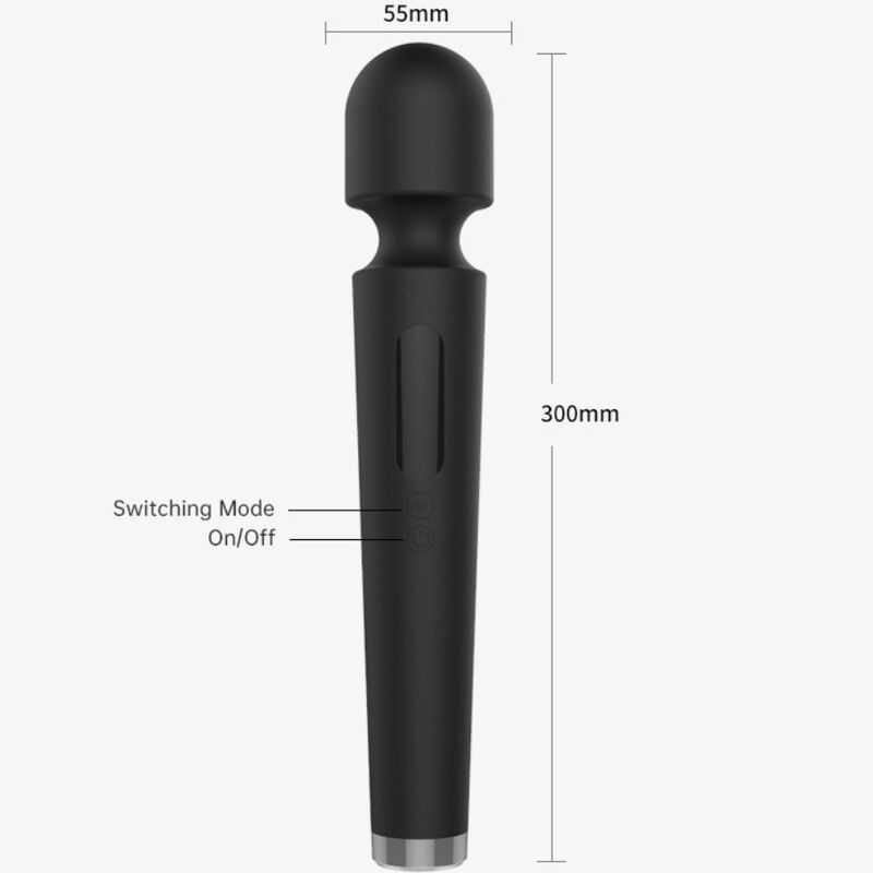 ARMONY - X POWER GRANDE MASSAGER E VIBRADOR 7 VIBRAÇÕES PRETO - Image 2