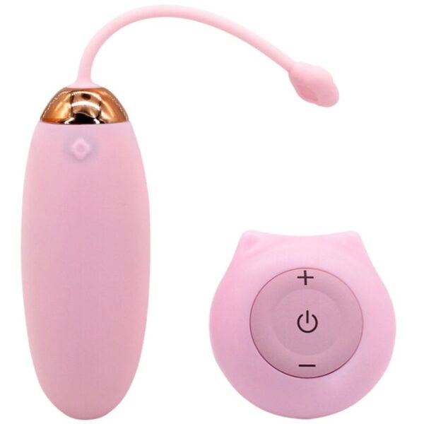 Mercadox ARMONY - KITTY FUN EGG VIBRADOR CONTROLE REMOTO 10 VIBRAÇÕES ROSA
