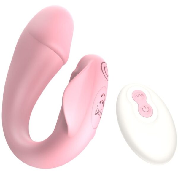 Mercadox ARMONY - FRESHFUN CICI STAP-ON VIBRADOR CONTROLE REMOTO E APLICATIVO 10 VIBRAÇÕES ROSA