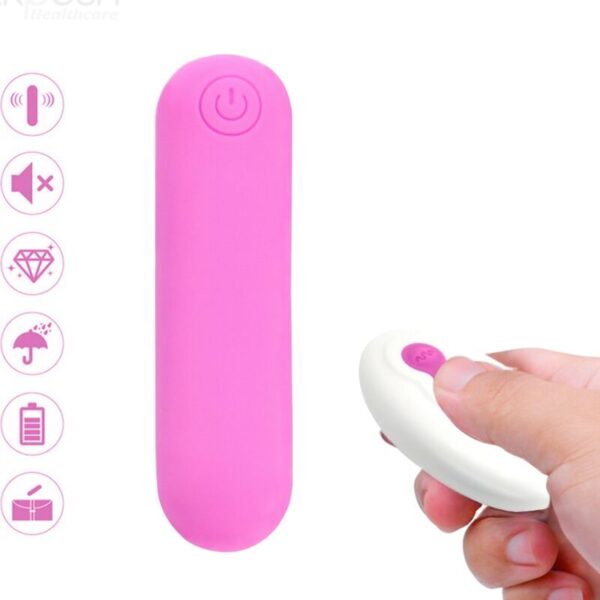 Mercadox ARMONY - SPLASH JOLINE VIBRADOR BALA SILICONE CONTROLE REMOTO 10 VIBRAÇÕES 65 X 15 CM ROSA