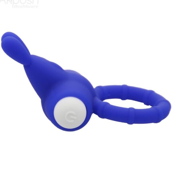 ARMONY - MS BUNNY ANEL VIBRADOR SILICONE AZUL - Image 2