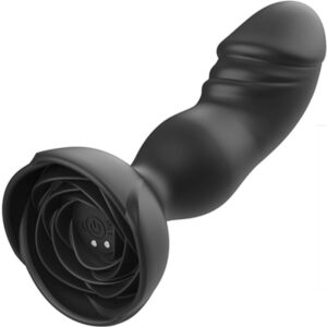 ARMONY – EXTREME A BLOOM VIBRADOR ROSE E CONTROLE REMOTO DE PLUG ANAL PRETO