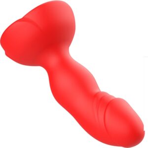 ARMONY –  EXTREME A BLOOM VIBRADOR ROSE E PLUG ANAL CONTROLE REMOTO VERMELHO