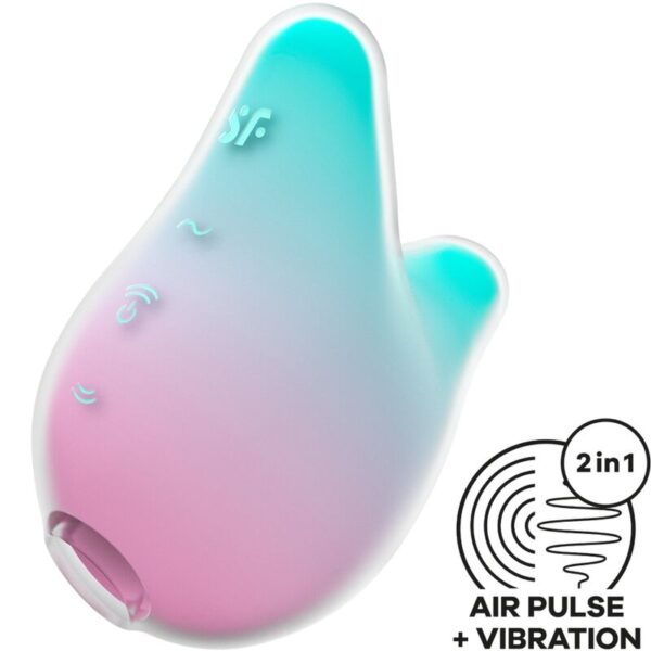 Mercadox SATISFYER - MERMAID VIBES ESTIMULADOR E VIBRADOR MENTA E ROSA