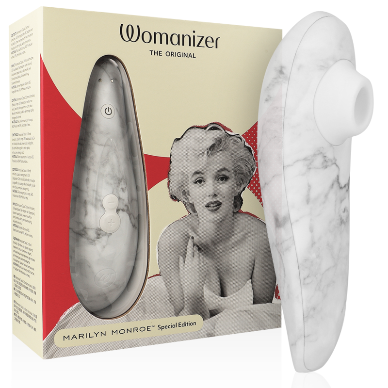 Mercadox WOMANIZER - MARILYN MONROE CLASSIC 2 ESTIMULADOR CLITORIAL BRANCO DE MÁRMORE