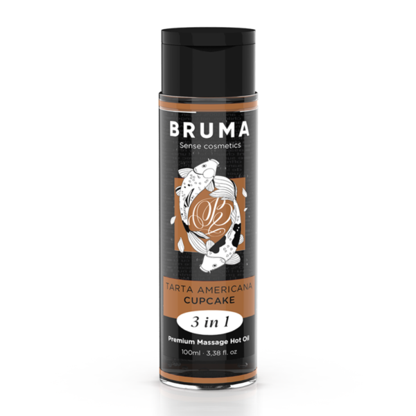 Mercadox BRUMA - ÓLEO DE MASSAGEM PREMIUM EFEITO CALOR SABOR CUPCAKE 3 EM 1 - 100 ML