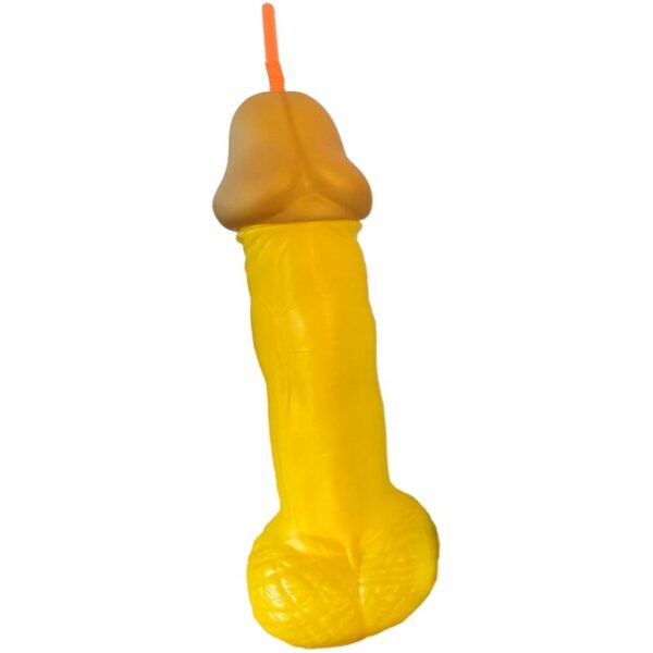 Mercadox DIABLO PICANTE - VASO PENE PLÁSTICO AMARILLO