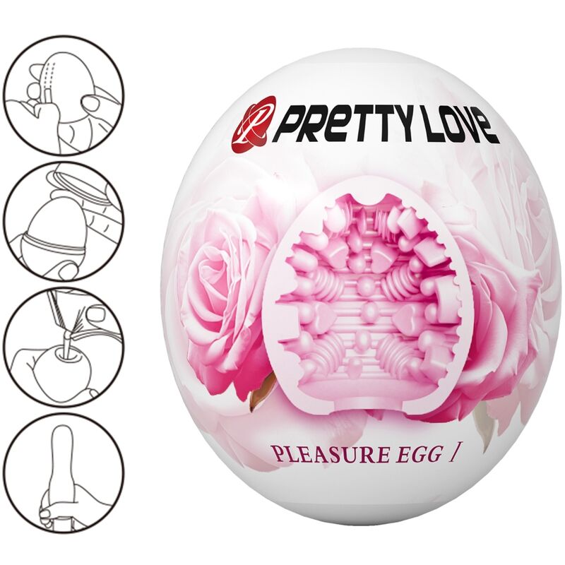 PRETTY LOVE - MASTURBADOR MASCULINO ROSA OVO - Image 2