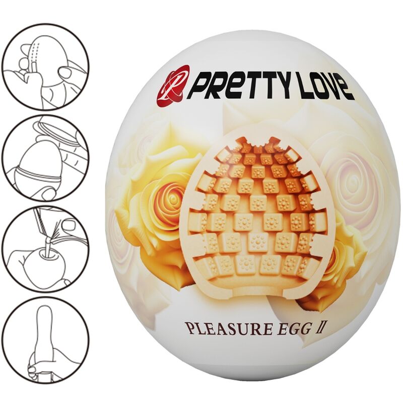 PRETTY LOVE - MASTURBADOR MASCULINO OVO CARNE - Image 2
