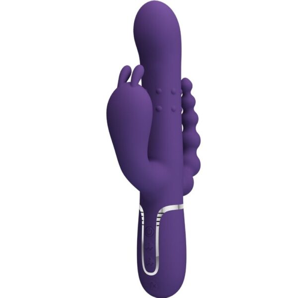 Mercadox PRETTY LOVE - CAMMY TRIPLO VIBRADOR MULTIFUNÇÃO 4 EM 1 ROXO