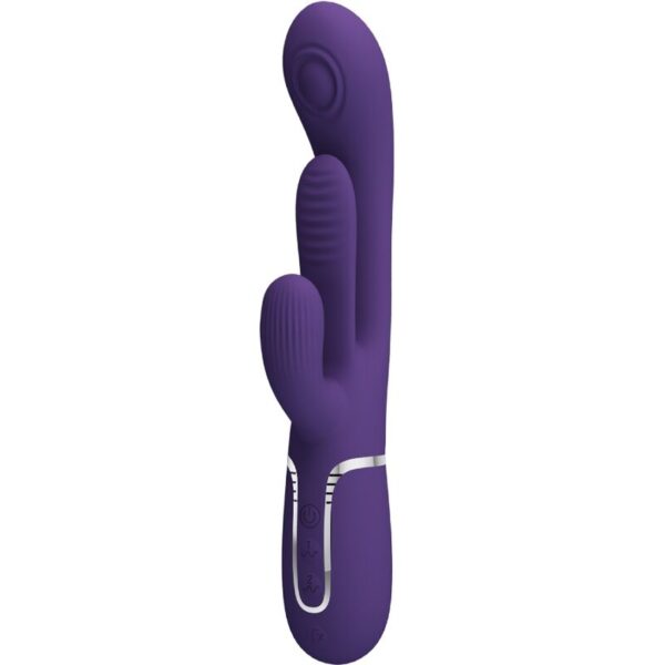 Mercadox PRETTY LOVE - SHANIA TRIPLE RABBIT VIBRADOR MULTIFUNCIONAL ROXO