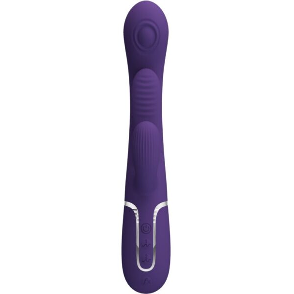 PRETTY LOVE - SHANIA TRIPLE RABBIT VIBRADOR MULTIFUNCIONAL ROXO - Image 3