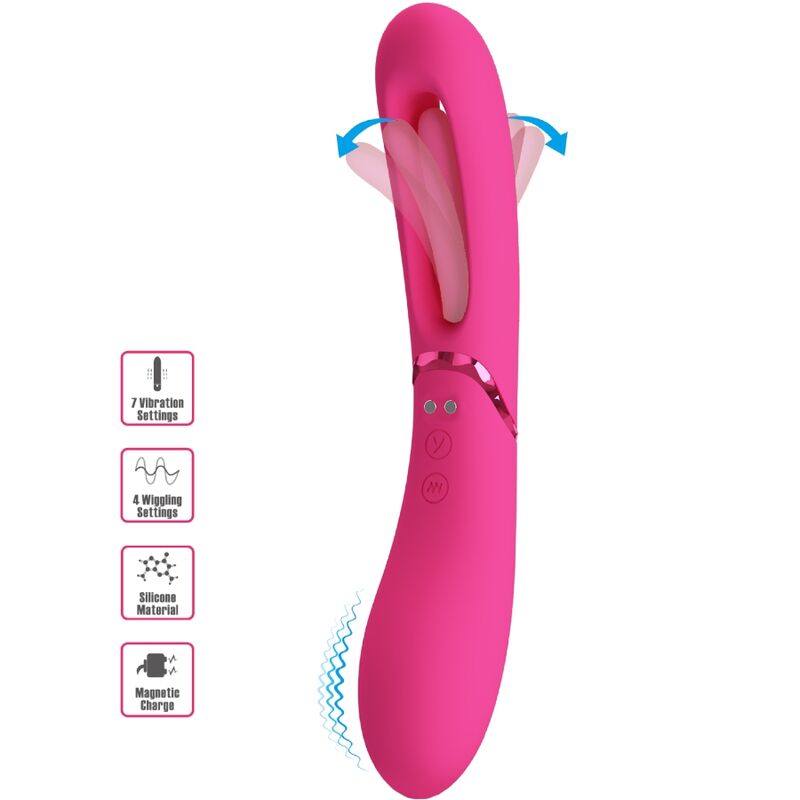 Mercadox ROMANCE - VIBRADOR LEXIE G-SPOT 7 VIBRAÇÕES ROSA