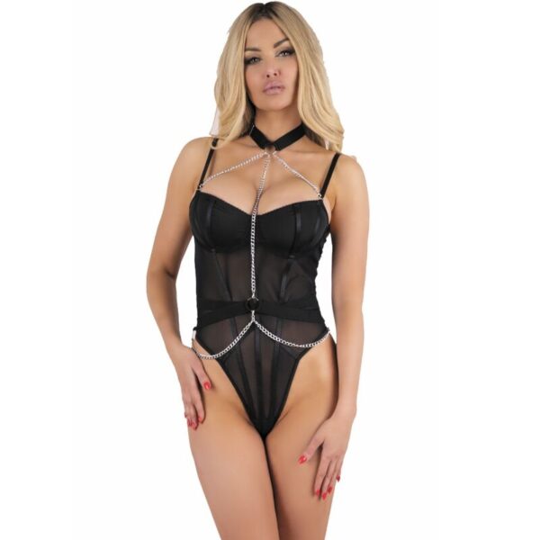 Mercadox LIVCO CORSETTI FASHION - MELISENDA CF 1709 ROUPÃO DE BANHO + CAMISETA + TANGA PRETO S